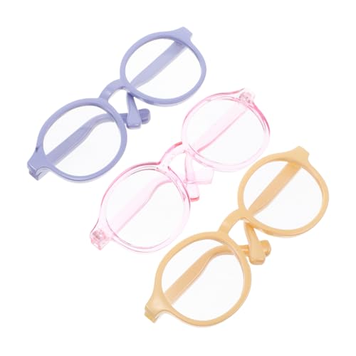 Abaodam 3pcs Mini Doll Brille Dollhouse Accessoires Stylische Puppe Brille Requisiten Brillen Accessoire Mini Doll Brille Mini -Brille Für Handwerks von Abaodam