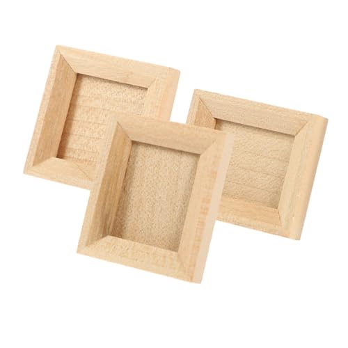 Abaodam Miniatur-bilderrahmen 3 Stück Mini-fotorahmen Für Puppenhaus Holz Miniatur-fotoständer Für Dekorativ Abaodam Miniatur-bilderrahmen 3 Stück Mini-fotorahmen Für Puppenhaus Holz Miniatur-fotoständer Für Dekorativ von Abaodam