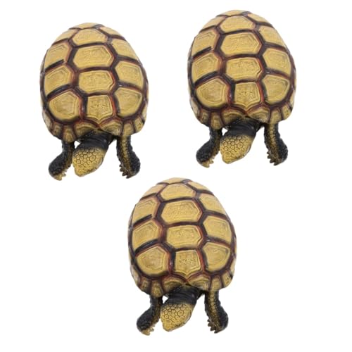 Abaodam 3st Schildkrötenmodell Tiere Schildkröten-Modell Schildkrötenspielzeug Aus Kunststoff Landschildkröte Spielzeug Spielzeugschildkröte Plastik Meeresschildkröte Kind Schreibtisch von Abaodam