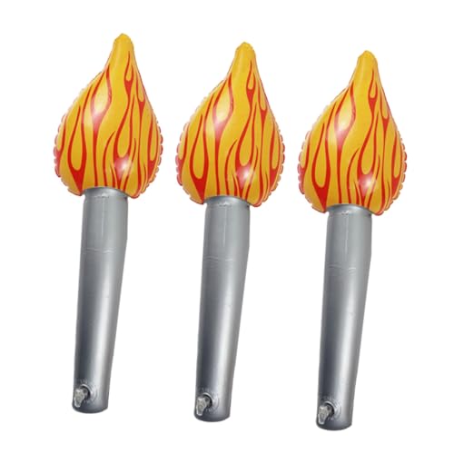 Abaodam 3stücke Aufblasbare Flammenballons Set Realistische Feuermotive Für Sport Und Halloween-partys Schnelles Aufblasen Kinderfreundliches Material Dekoration Für Veranstaltungen von Abaodam