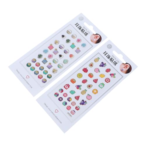 Abaodam 4 Sätze Aufkleber für Ohrstecker Cartoon Ohrring Aufkleber Selbstklebende Ohrring Aufkleber Cartoon Ohrring Sticker Set Nagelaufkleber Aufkleber für Diamantohrringe Abaodam 4 Sätze Aufkleber für Ohrstecker Cartoon Ohrring Aufkleber Selbstklebende Ohrring Aufkleber Cartoon Ohrring Sticker Set Nagelaufkleber Aufkleber für Diamantohrringe von Abaodam