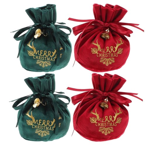 Abaodam 4 Stück Apfeltasche Samt Glocken-partybeutel Weihnachtsverpackungstüten Weihnachts-hochzeitstaschen Süßigkeitenbeutel Aus Samt Glocken-leckerli-beutel Urlaubs-goodie-bag Stoff Abaodam 4 Stück Apfeltasche Samt Glocken-partybeutel Weihnachtsverpackungstüten Weihnachts-hochzeitstaschen Süßigkeitenbeutel Aus Samt Glocken-leckerli-beutel Urlaubs-goodie-bag Stoff von Abaodam