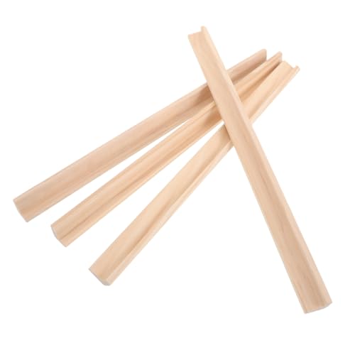 Abaodam 4 Stück Domino-tabletts Aus Holz, Einreihige, Unbehandelte Holz-spielsteinhalter, Brettspiel-zubehör Für Mexican Train Mahjong Und Domino-spielsteine, 36 cm Abaodam 4 Stück Domino-tabletts Aus Holz, Einreihige, Unbehandelte Holz-spielsteinhalter, Brettspiel-zubehör Für Mexican Train Mahjong Und Domino-spielsteine, 36 cm von Abaodam