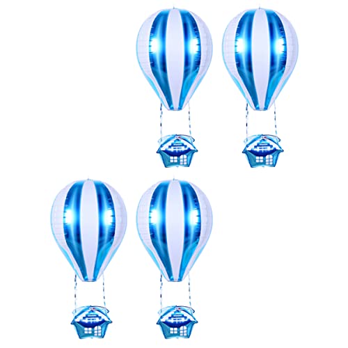 Abaodam 4 Stück Heißluftballon Dekoration Ballongirlande Luftballon-Herzstück hochzeitslaken hochzeitsbingo Babytragetuch jungs Geburtstagsfeier Ballon Heißluft-Folienballon Blue Abaodam 4 Stück Heißluftballon Dekoration Ballongirlande Luftballon-Herzstück hochzeitslaken hochzeitsbingo Babytragetuch jungs Geburtstagsfeier Ballon Heißluft-Folienballon Blue von Abaodam