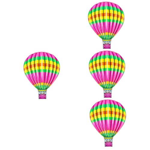 Abaodam 4 Stück Heißluftballon aus Eisen Wohnkultur Skulptur im Freien Heißluftballon gerahmte Kunst Dekor Ornament wandbehang anhänger Kunstverzierungen für die Gartenwand Schmiedeeisen von Abaodam