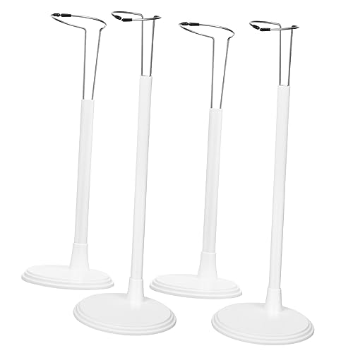 Abaodam 4 Stück Ornamentständer einfaches Puppenregal Puppenständer Stützständer für Puppen Puppenhaus doll Accessories Figurenständer Gestell für Puppe Stützrahmen für Puppen Plastik von Abaodam