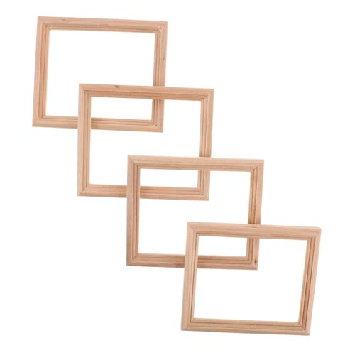 Abaodam 4 Stück Puppenhausregal Holz puppenhaus Einrichtung DIY Puppenhaus Mini-Puppenhausrahmen Mini-Fotorahmen Puppenhausmöbel aus Holz Puppenhaus-Bilderrahmen hölzern Khaki Abaodam 4 Stück Puppenhausregal Holz puppenhaus Einrichtung DIY Puppenhaus Mini-Puppenhausrahmen Mini-Fotorahmen Puppenhausmöbel aus Holz Puppenhaus-Bilderrahmen hölzern Khaki von Abaodam