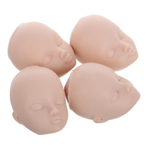 Abaodam 4 Stück Puppenkopf Verkleiden Puppenkopf Reparieren Babypuppenköpfe Puppenzubehör Selber Machen Puppenhausmaterial DIY Puppenköpfe Zum Basteln Kopf Schaufensterpuppe Beige Plastik Abaodam 4 Stück Puppenkopf Verkleiden Puppenkopf Reparieren Babypuppenköpfe Puppenzubehör Selber Machen Puppenhausmaterial DIY Puppenköpfe Zum Basteln Kopf Schaufensterpuppe Beige Plastik von Abaodam