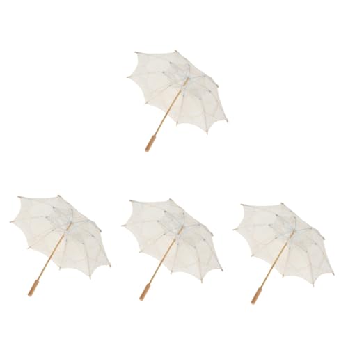 Abaodam 4 Stück Regenschirm aus Spitze großer Regenschirm Big Umbrella Regenschirme für Regen Regenschirm für Kinder Elegantes Schirmdekor dekorativer Regenschirm Mädchen Ornamente Zubehör von Abaodam