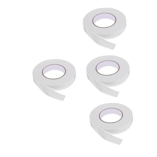 Abaodam 4 Stück Schaumstoffband Streifen Einseitig Doppelt Diy -klebeband Klebeband Für Wände, Keine Beschädigung Der Farbe Doppelseitiges Gewebeband Fensterglasband Weiß Schaum Baumwolle von Abaodam