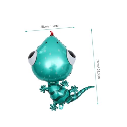 Abaodam 4 Stück Teiliges Aufblasbare Folienballons in Tierform Cartoon motiv Aluminiumfolie Langlebig und Reißfest für Kindergeburtstag Partydekoration mit Dschungel Waldtierthema von Abaodam