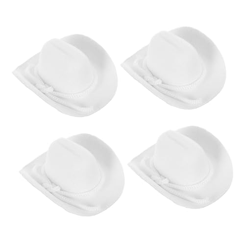 Abaodam 4 Stück Teiliges Miniatur Cowgirl Hüte Flockleder Westernstil Leichte Puppenhüte mit Glatten Kanten für DIY Dollhouse Western Party Dekoration Abaodam 4 Stück Teiliges Miniatur Cowgirl Hüte Flockleder Westernstil Leichte Puppenhüte mit Glatten Kanten für DIY Dollhouse Western Party Dekoration von Abaodam