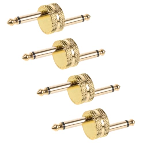 Abaodam 4 Stück Teiliges Pedal Board Connector Effektpedal Adapter für Gitarre Kompatibel mit Audio Geräten Einfache Installation Zuverlässige Klangübertragung für Pedalboards von Abaodam