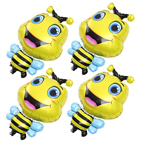 Abaodam 4 Stück Tier Folienballons Bienenform Luftballons für Kindergeburtstag Kreative Dekoration für Partys und Veranstaltungen für und Außenbereiche Abaodam 4 Stück Tier Folienballons Bienenform Luftballons für Kindergeburtstag Kreative Dekoration für Partys und Veranstaltungen für und Außenbereiche von Abaodam