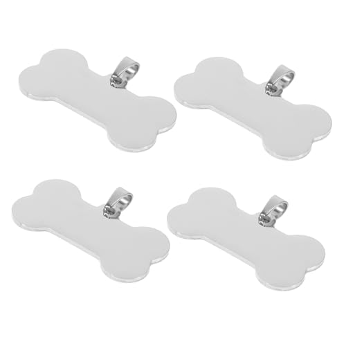 Abaodam 4 Stück Tierschild aus Edelstahl Haustier Rohlinge gravieren, Etiketten stempeln Hund Halskette etiketten aus edelstahl Namensschild hundehalsband Rostfreier Stahl Silber Abaodam 4 Stück Tierschild aus Edelstahl Haustier Rohlinge gravieren, Etiketten stempeln Hund Halskette etiketten aus edelstahl Namensschild hundehalsband Rostfreier Stahl Silber von Abaodam