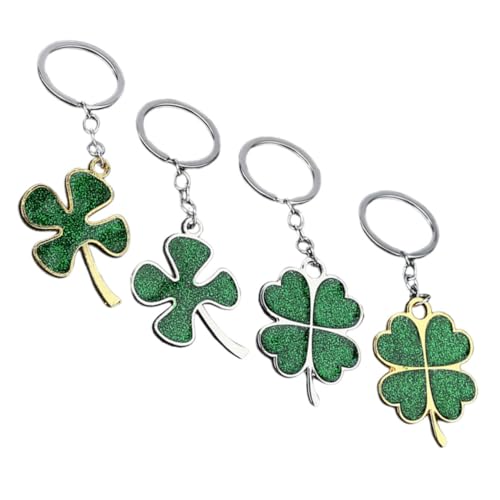 Abaodam 4 Stück Vierblättriges Kleeblatt, Schlüsselanhänger, Glückskleeblatt, Funkelnder Anhänger, Schlüsselanhänger, Handtaschenanhänger, Glücksbringer, Ornamente, St. Patrick Abaodam 4 Stück Vierblättriges Kleeblatt, Schlüsselanhänger, Glückskleeblatt, Funkelnder Anhänger, Schlüsselanhänger, Handtaschenanhänger, Glücksbringer, Ornamente, St. Patrick von Abaodam