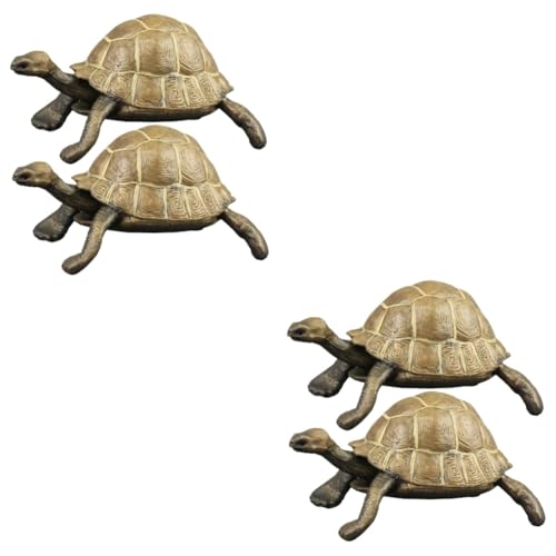 Abaodam 4 Stück simulierte Schildkröte tierfiguren für Kinder Tier Figuren künstliches Schildkrötenfigurenspielzeug Schildkrötenmodell Modelle Spielzeuge tragbares Schildkrötenspielzeug von Abaodam