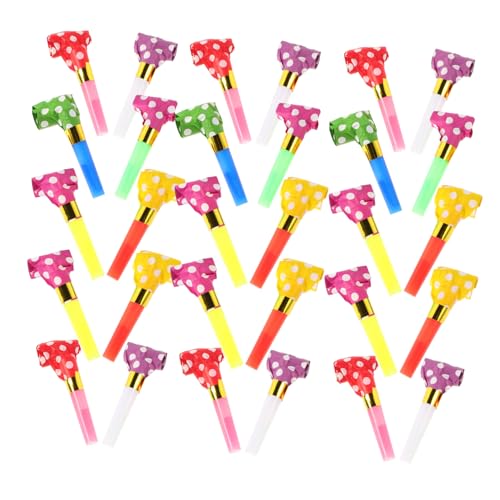 Abaodam 40 Stück Drachenpfeife Blasen Partygebläse Krachmacher Geburtstags-gebläse Partygebläse Für Blowouts Pfeifen Noisemaker Blowouts Partygeschenke Plastik von Abaodam