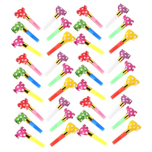 Abaodam 40 Stück Drachenpfeife blasen Partygebläse Krachmacher Partygebläse für Blowouts Pfeifen geburtstagsfeier deko Kinderparty Zubehör Spielzeughupe Noisemaker Plastik von Abaodam