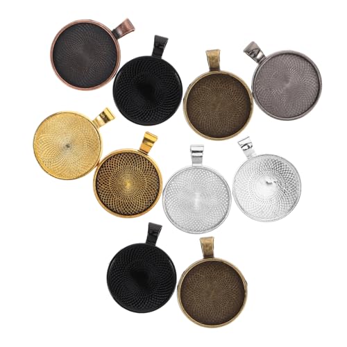 Abaodam 40 Stück runde blanke Lünetten-Anhänger-Tabletts aus Metall für DIY-Schmuckherstellung, glattes Design für Halsketten, Armbänder, kreatives Zubehör für einzigartige Schmuckherstellung Abaodam 40 Stück runde blanke Lünetten-Anhänger-Tabletts aus Metall für DIY-Schmuckherstellung, glattes Design für Halsketten, Armbänder, kreatives Zubehör für einzigartige Schmuckherstellung von Abaodam