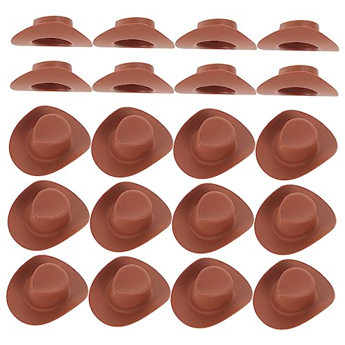 Abaodam 40Stücke Mini Cowboy Hüte aus Plastik Puppenhüte für DIY Puppenspielzeug Basteldekoration und für Party und Feiertage Abaodam 40Stücke Mini Cowboy Hüte aus Plastik Puppenhüte für DIY Puppenspielzeug Basteldekoration und für Party und Feiertage von Abaodam