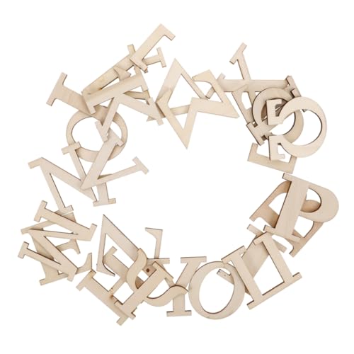 Abaodam 48stücke Teiliges Holzbuchstaben Lernspielzeug Griechisches Alphabet Für Interaktive Sprachspiele Und Phonetik Übungen Für Unterwegs Große Holzstücke Unlackiert von Abaodam
