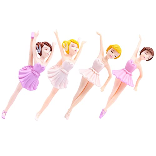 Abaodam 4Stücke Teiliges Ballerina Mädchenfiguren Tortendeko für Geburtstagsfeiern Elegante Cupcake Topper für Kreative Kuchendekoration und Festliche Anlässe Abaodam 4Stücke Teiliges Ballerina Mädchenfiguren Tortendeko für Geburtstagsfeiern Elegante Cupcake Topper für Kreative Kuchendekoration und Festliche Anlässe von Abaodam