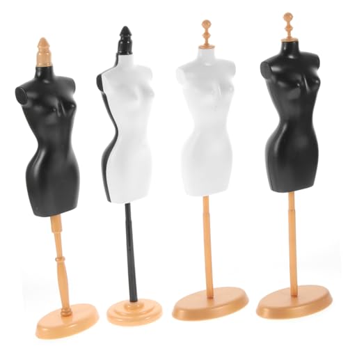Abaodam 4Stücke Teiliges Puppenkleidungsanzeigegestell Abnehmbarer Puppenstand für Kleiderbügel Stabile Mannequins für Puppenbekleidung für Hausdekoration und von Abaodam