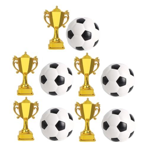 Abaodam 5 Sätze Goldene Auszeichnungen aus Kunststoff für Geburtstagsfeiern und Sportevents Dekorative Fußball Cake Toppers für Fußballfans Abaodam 5 Sätze Goldene Auszeichnungen aus Kunststoff für Geburtstagsfeiern und Sportevents Dekorative Fußball Cake Toppers für Fußballfans von Abaodam