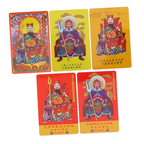 Abaodam 5 Stück 2025 Tai-Sui-Karte schutzkarte Feng Shui Amulettkarte PVC von Abaodam