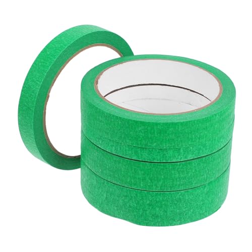 Abaodam 5 Stück Nahtpapier Klebeband für Malerarbeiten Klebeband für Renovierung Tape für verschiedene Oberflächen Tape ohne Kleberückstände geiles Band Bandrolle Neon Papierkleber Green von Abaodam