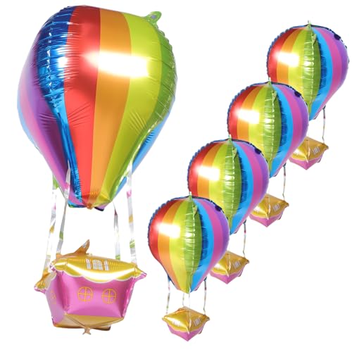 Abaodam Heißluftballon Aluminiumballons 5 Stück Dekorative Geburtstagsparty-luftballons Elegante Raumdekoration Für Feiern Abaodam Heißluftballon Aluminiumballons 5 Stück Dekorative Geburtstagsparty-luftballons Elegante Raumdekoration Für Feiern von Abaodam