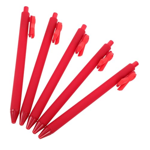 Abaodam 5 Stück Ribbon -Kugelschreiber Kugelschreiberbandgeformt kreative Stifte Lustige Stifte Schreibstift Bulk Stifte aus dem Band gestaltet süße Stifte Bandstifte Plastik rot Abaodam 5 Stück Ribbon -Kugelschreiber Kugelschreiberbandgeformt kreative Stifte Lustige Stifte Schreibstift Bulk Stifte aus dem Band gestaltet süße Stifte Bandstifte Plastik rot von Abaodam