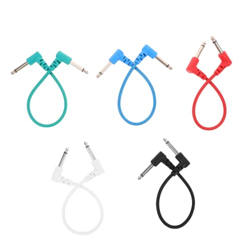 Abaodam 5 Stück Teiliges Gitarren Effektkabel Flexible und Robuste Patchkabel für Effektpedale Platzsparend Schnelle und Zuverlässige Verbindung Geeignet für Bühnen und Studioeinsatz Abaodam 5 Stück Teiliges Gitarren Effektkabel Flexible und Robuste Patchkabel für Effektpedale Platzsparend Schnelle und Zuverlässige Verbindung Geeignet für Bühnen und Studioeinsatz von Abaodam