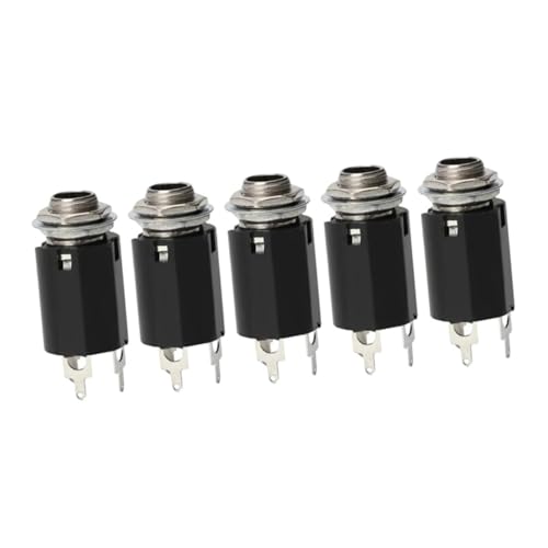 Abaodam 5 Stück Teiliges Gitarrenstecker Ersatzbuchsen für Elektrische Gitarren für Gitarrenzubehör und Einfache Installation Abaodam 5 Stück Teiliges Gitarrenstecker Ersatzbuchsen für Elektrische Gitarren für Gitarrenzubehör und Einfache Installation von Abaodam