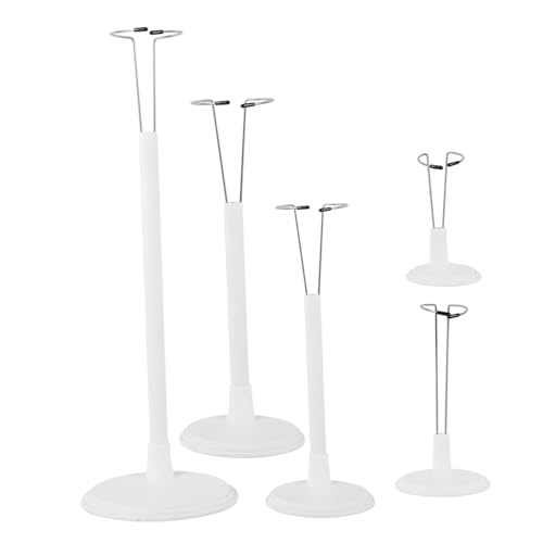 Abaodam 5 Stück Teiliges Puppenständer Höhenverstellbar Doll Support Stand für Displays Einfach zu Montieren Vielseitig Einsetzbar Minimalistisches Design von Abaodam
