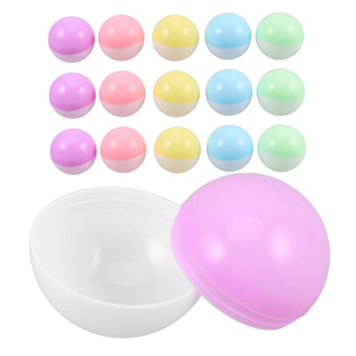 Abaodam 50 Stück Macaron Farbige Runde Kunststoffbehälter Wiederverwendbare Kapseln für Automaten Partydekorationen Diy Süßigkeiten Aufbewahrung Abaodam 50 Stück Macaron Farbige Runde Kunststoffbehälter Wiederverwendbare Kapseln für Automaten Partydekorationen Diy Süßigkeiten Aufbewahrung von Abaodam
