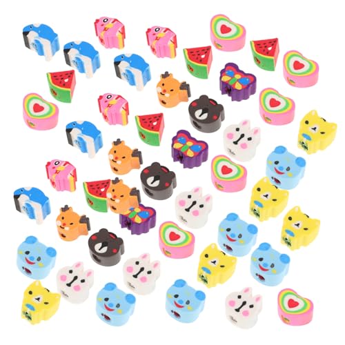 Abaodam 50 Stück Radiergummis Kleine Zappelspielzeuge Kawaii Partygeschenke Radiergummi Lebensmittel Mini Preise Für Buntstift Radiergummi Bürospielzeug Must Haves Fürs von Abaodam