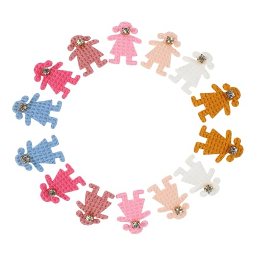 Abaodam 50 Stück Stoffdekorationen Vintage Valentinstagsknöpfe Band Bärenschmuck Verzierung Für Bären Applikationen Für Kleidung Broschen Material Bärenstoff Orange von Abaodam