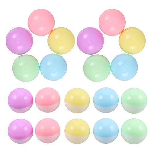 Abaodam 50 Stück Wiederverwendbare Plastikkugeln für Süßigkeiten Partydekoration und Runde Behälter für Automaten und Diy Projekte Grün Blau Gelb Abaodam 50 Stück Wiederverwendbare Plastikkugeln für Süßigkeiten Partydekoration und Runde Behälter für Automaten und Diy Projekte Grün Blau Gelb von Abaodam