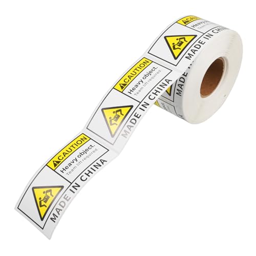 Abaodam 500 Blatt Logistiketikett aufkleber Warnschild Versandetiketten thermisches Etikett selbstklebende Etiketten Umzugsetiketten für Kartons Erstickungswarnung von Abaodam