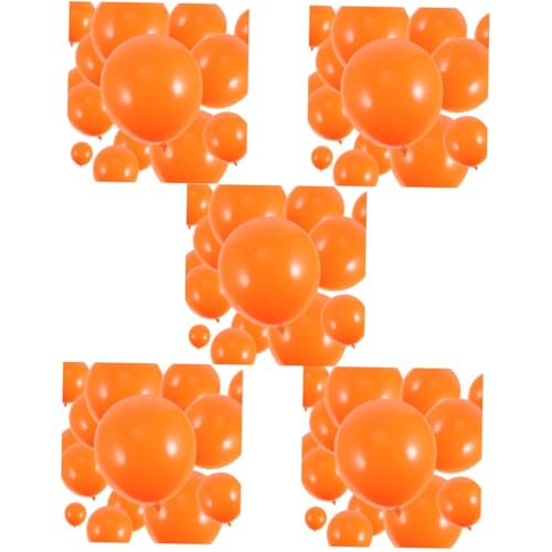 Abaodam 500 Stk Oranger Ballon Halloween-partybevorzugung Ballon-party-dekoration Ballon Fallen Orangefarbene Latexballons Halloween-latexballons Emulsion Kürbis Baby Geburtstagsgeschenk von Abaodam