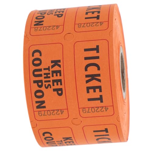 Abaodam 500 Stück Doppelte Roll Lose für Veranstaltungen Partys und Spendenaktionen Nummerierte Tickets mit Perforation für Klassenauszeichnungen und Feiertagsfeiern von Abaodam