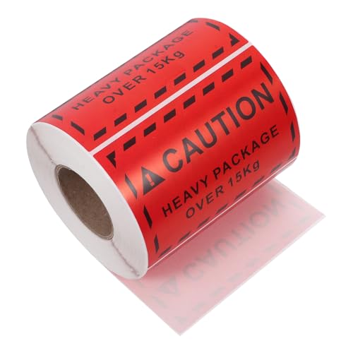 Abaodam 500 Stück selbstklebendes Etikett Thermoetikettenpapier Warnaufkleber große zerbrechliche Aufkleber für den Versand Schifffahrtsaufkleber Warnlabel beschichtetes Papier rot Abaodam 500 Stück selbstklebendes Etikett Thermoetikettenpapier Warnaufkleber große zerbrechliche Aufkleber für den Versand Schifffahrtsaufkleber Warnlabel beschichtetes Papier rot von Abaodam