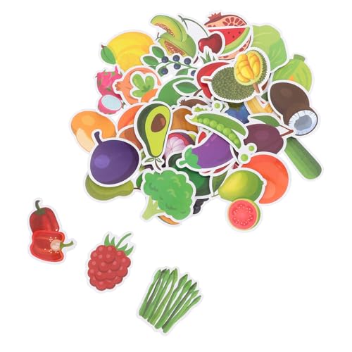 Abaodam 50Stücke Cartoon Und Gemüse Aufkleber Für Kreative Sticker Für Scrapbooking Klassenzimmer Dekoration Und Kühlschrank Und Lustige Lebensmittelaufkleber von Abaodam