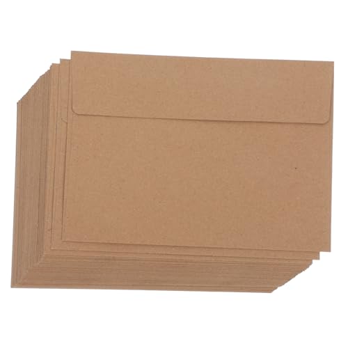 Abaodam 50Stücke Einladung Umschläge aus Kraftpapier Selbstklebend für Hochzeiten Grußkarten für Besondere Anlässe Sicherer Versand von Abaodam