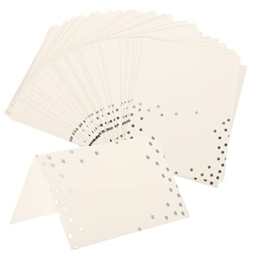 Abaodam 50Stücke Platzkarten für Hochzeiten Leere Tischkarten im Zeltformat Personalisierbare Namenskarten für Festliche Anlässe für Tischdekorationen und Gästeanleitungen Abaodam 50Stücke Platzkarten für Hochzeiten Leere Tischkarten im Zeltformat Personalisierbare Namenskarten für Festliche Anlässe für Tischdekorationen und Gästeanleitungen von Abaodam