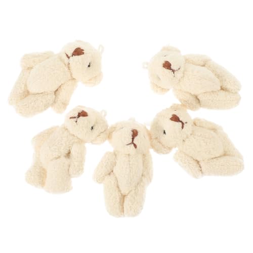 Abaodam 5St Plüschbärendekor Little Bear Plush Toy Plush Kleidungsaccessoires DIY Bärenornamente ausgestopfte Tiere tragen Kleidung Bär Bekleidungszubehör PP Baumwolle von Abaodam