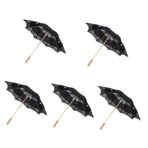 Abaodam 5St Regenschirm aus Spitze Hochzeitsdekoration Retro Styles Regenschirme für Regen Regenschirm für Kinder Regenschirm-Stütze Festschirm Jahrgang Ornamente Vintage Regenschirm Braut von Abaodam