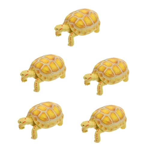 Abaodam 5St Schildkrötenmodell Kinderspielzeug Tier Spielzeuge gefälschte Schildkrötenfigur Landschildkröte Ornament Schreibtisch Zubehör Ornamente Statue schmücken von Abaodam